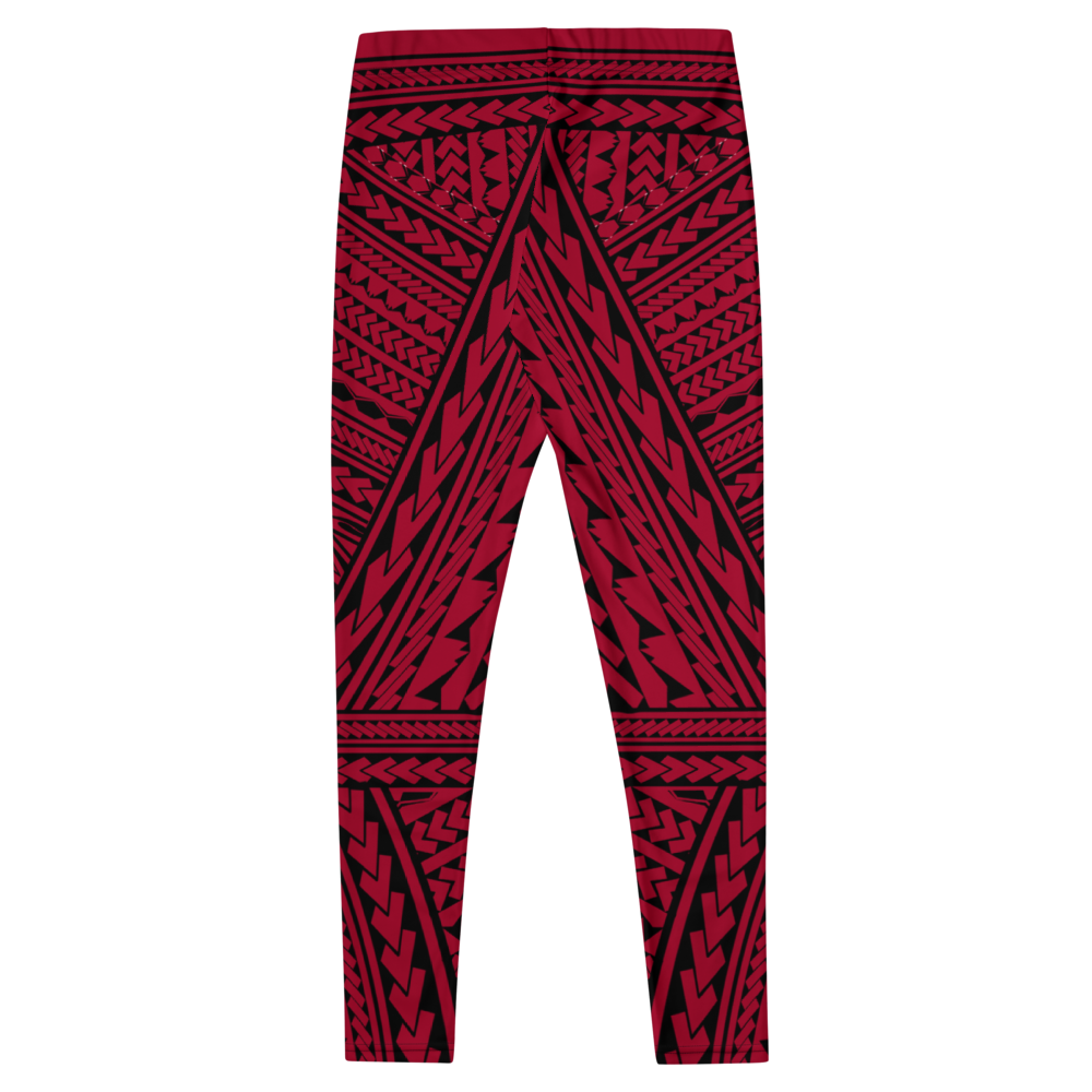 Leggings Poly-Tattoo Crimson Red