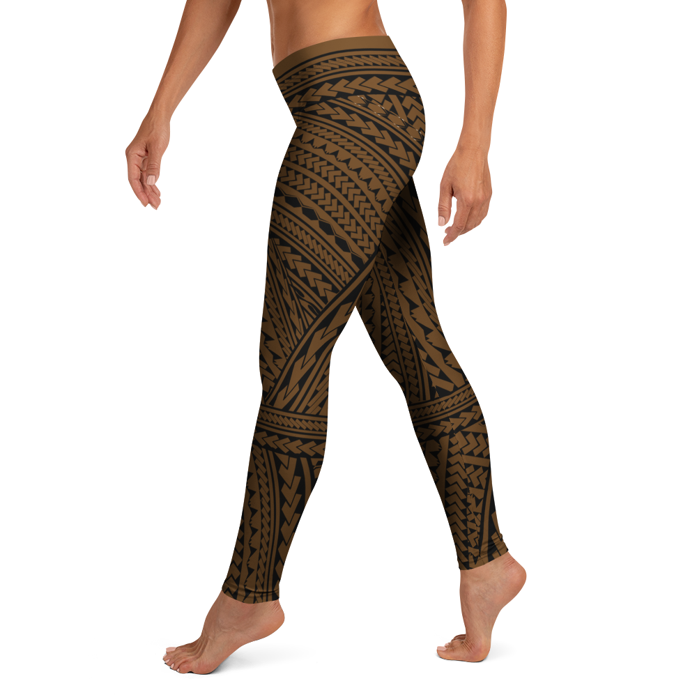 Leggings Poly-Tattoo Dark Brown