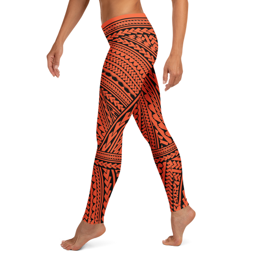 Leggings Poly-Tattoo Tangerine